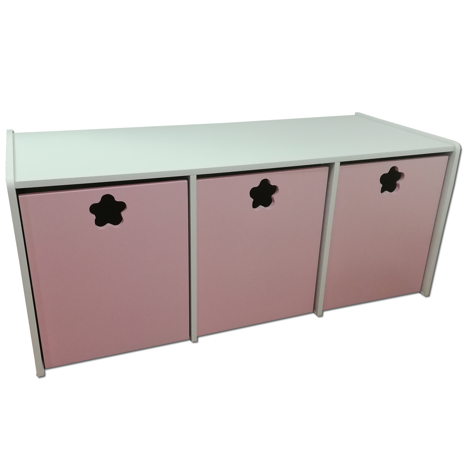 JUGUETERA MUEBLES KIDS 3 CAJONES ROSADO - 4