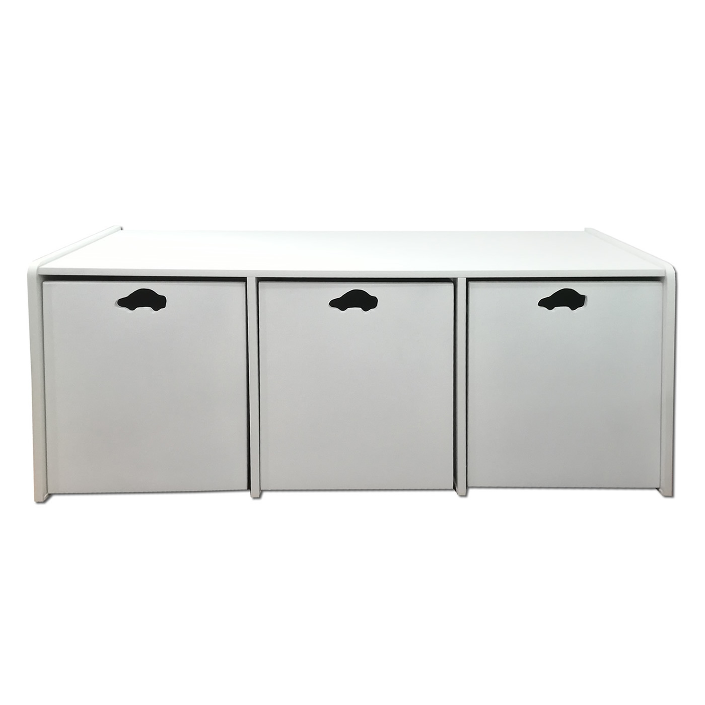 JUGUETERA MUEBLES KIDS 3 CAJONES BLANCO AUTO - 1