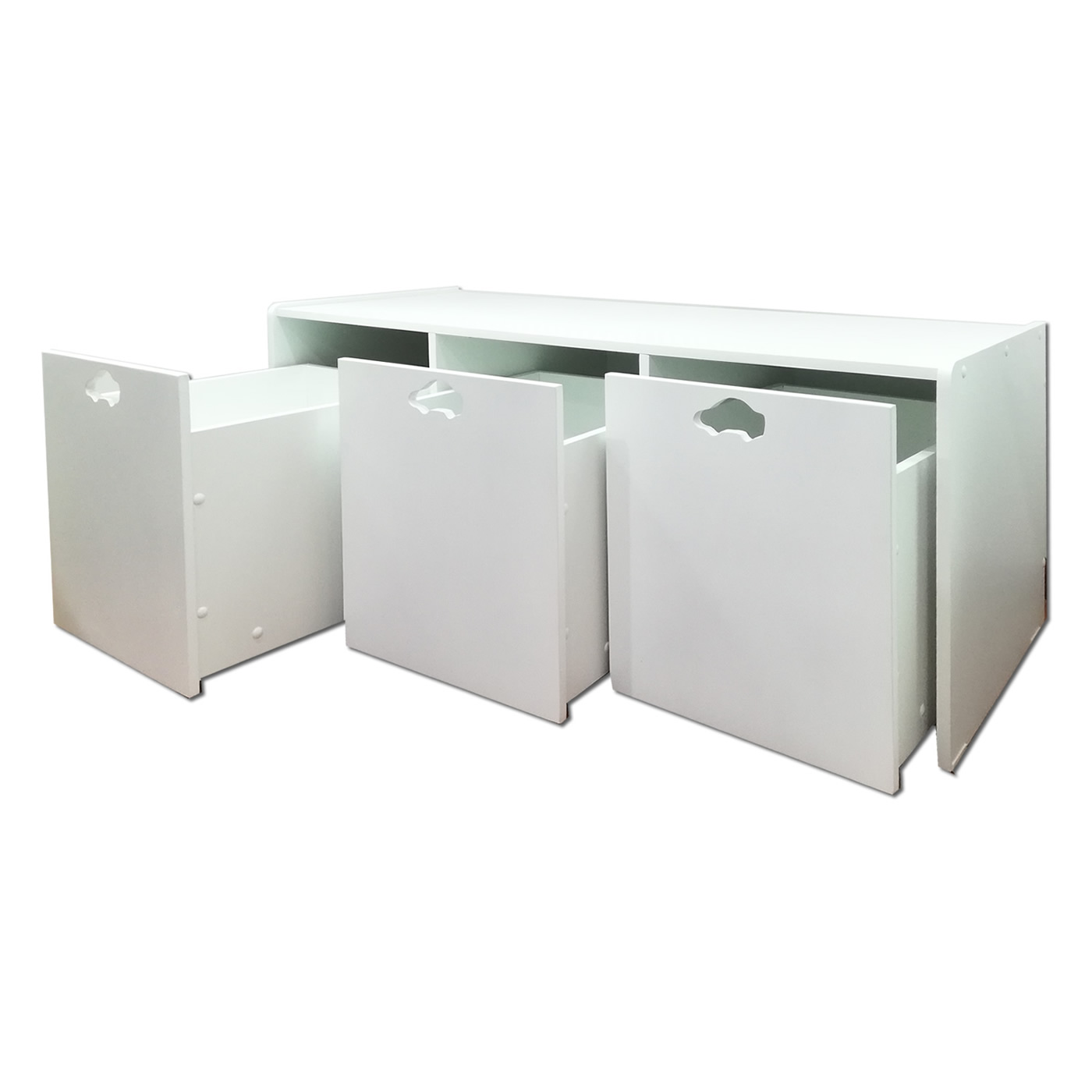 JUGUETERA MUEBLES KIDS 3 CAJONES BLANCO AUTO - 3