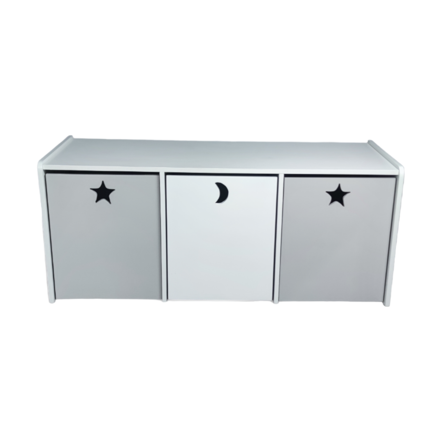 JUGUETERA MUEBLES KIDS 3 CAJONES BLANCO GRIS - 1