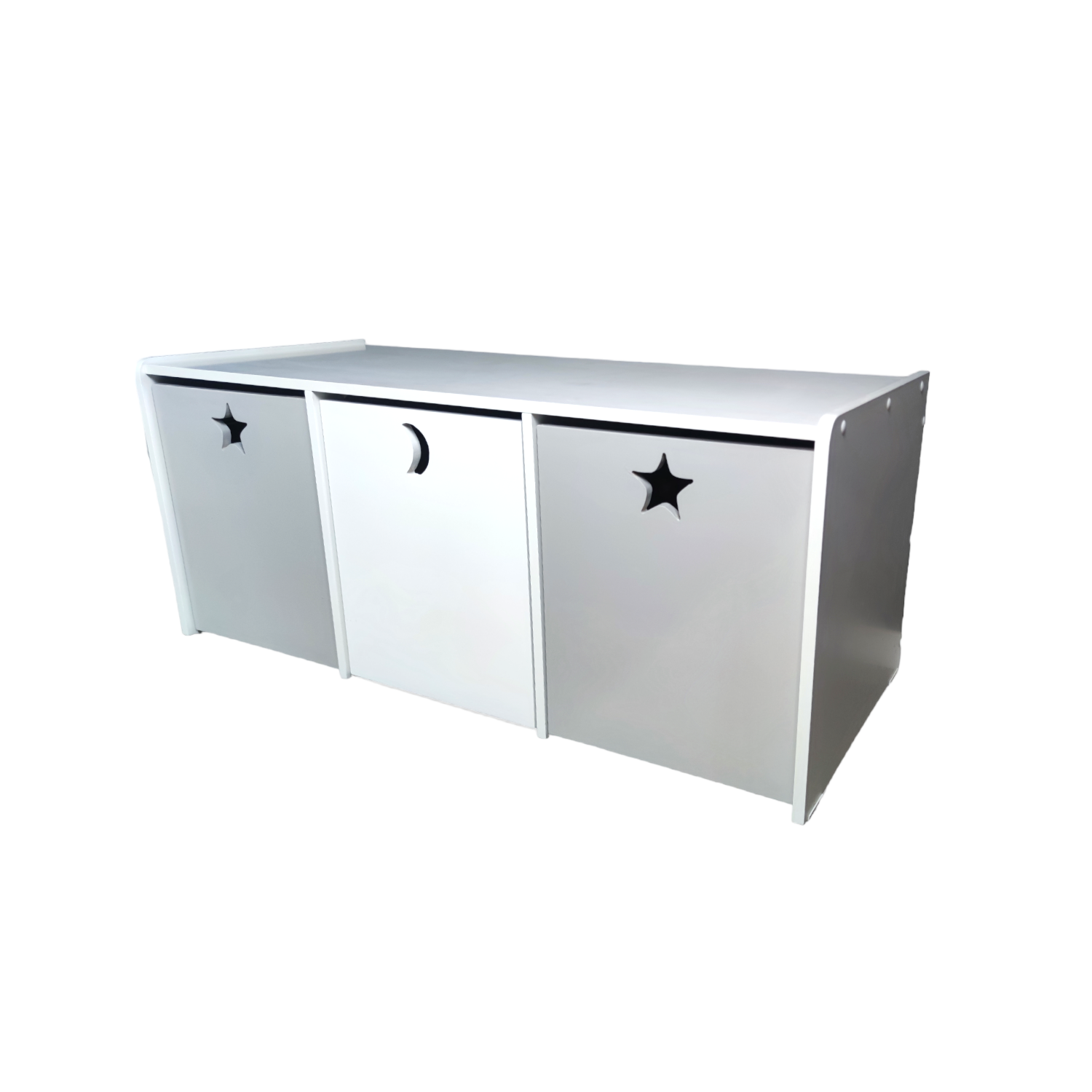 JUGUETERA MUEBLES KIDS 3 CAJONES BLANCO GRIS - 4