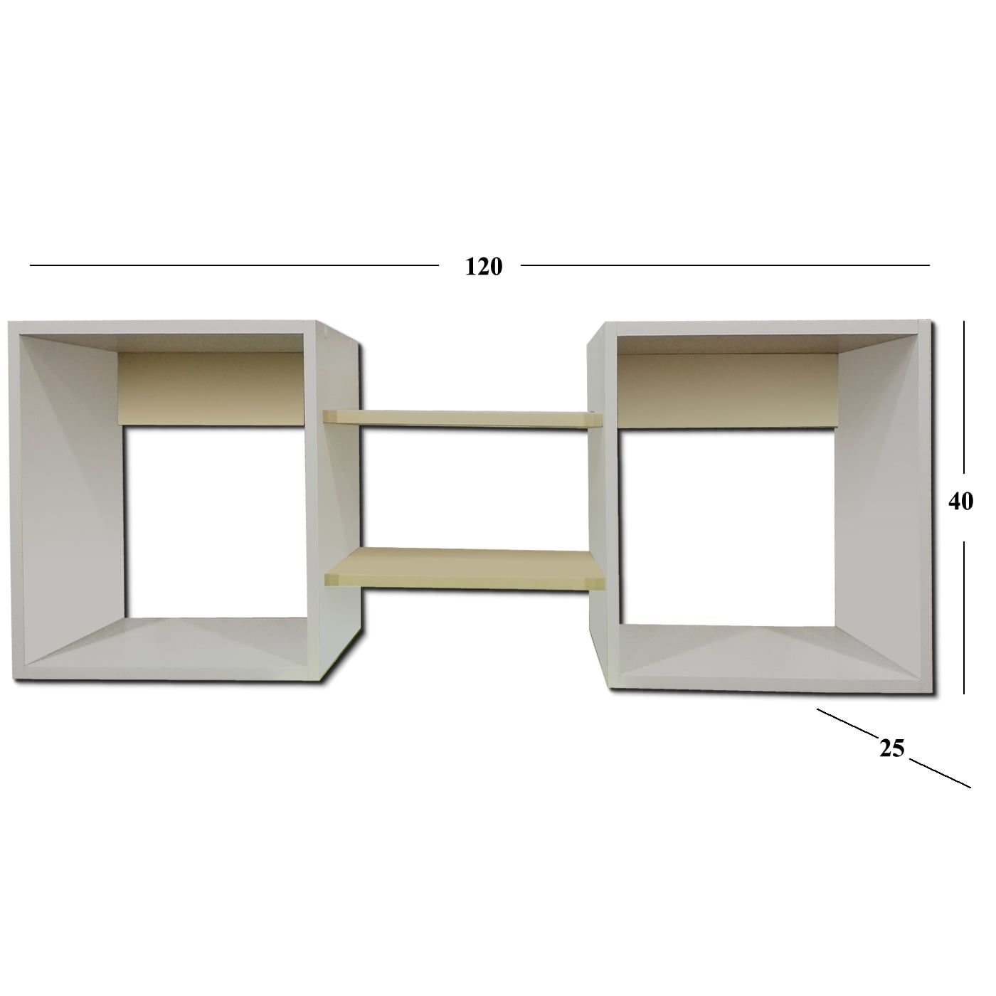 REPISA CUBO BEIGE - 2