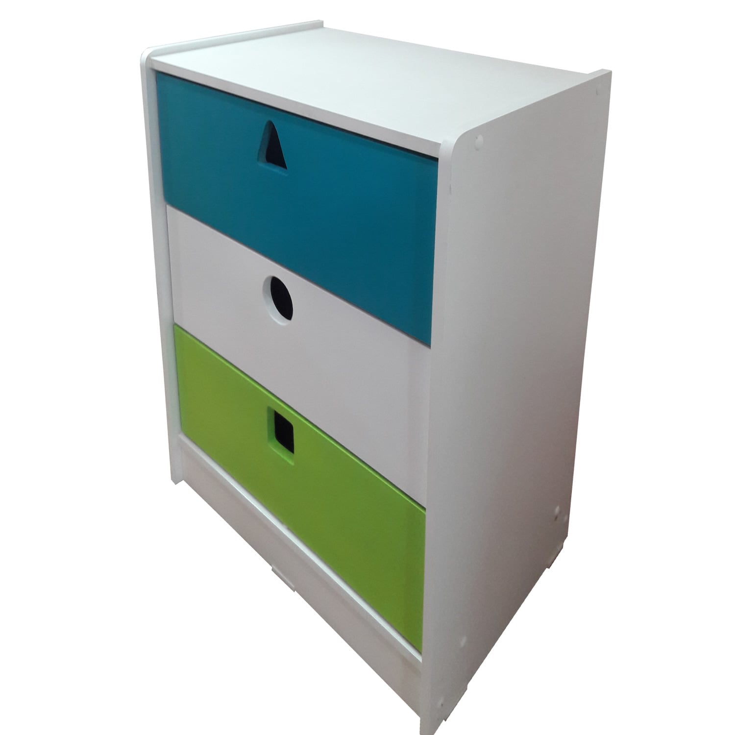 CAJONERA MUEBLES KIDS 3 CAJONES CALIPSO GEOMETRICA - 1