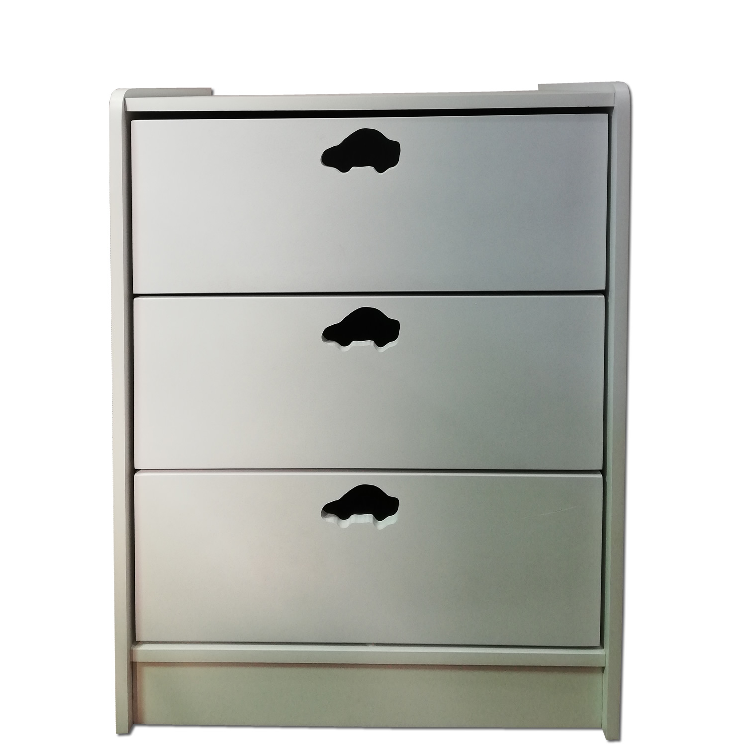 CAJONERA MUEBLES KIDS 3 CAJONES BLANCO AUTO - 1