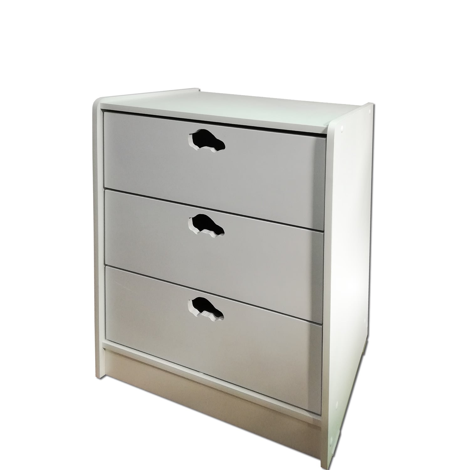 CAJONERA MUEBLES KIDS 3 CAJONES BLANCO AUTO - 3