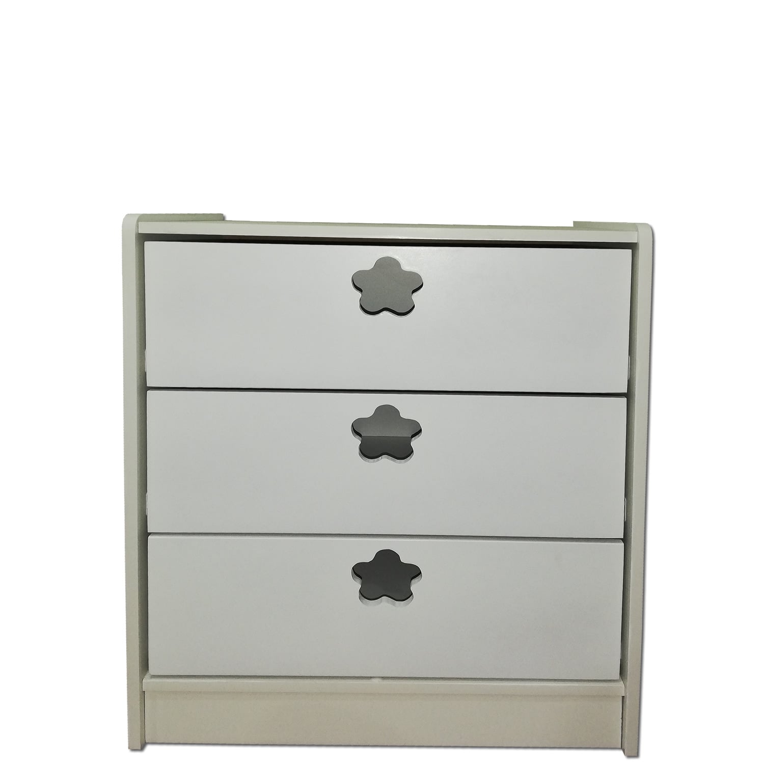 CAJONERA MUEBLES KIDS 3 CAJONES BLANCO FLOR - 1