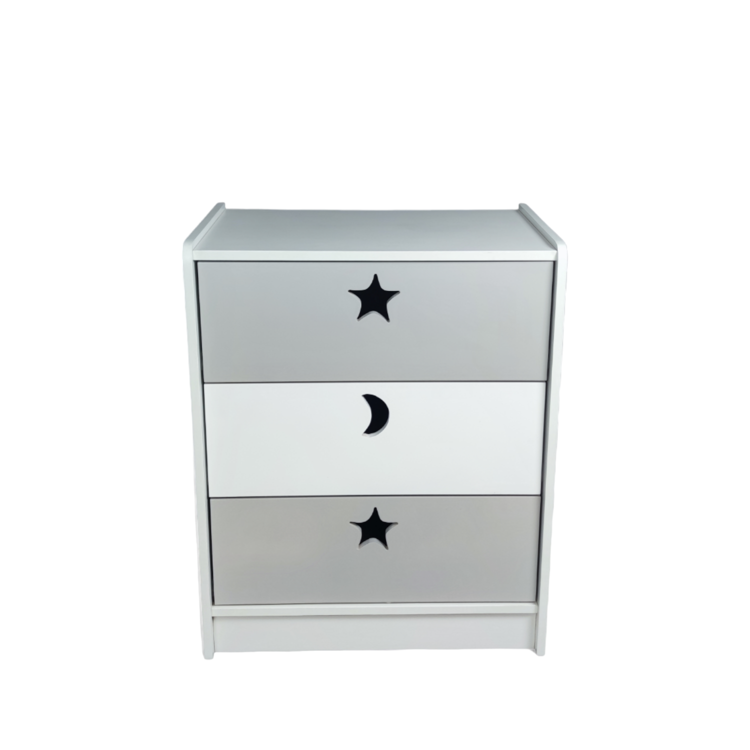 CAJONERA MUEBLES KIDS 3 CAJONES GRIS - 1