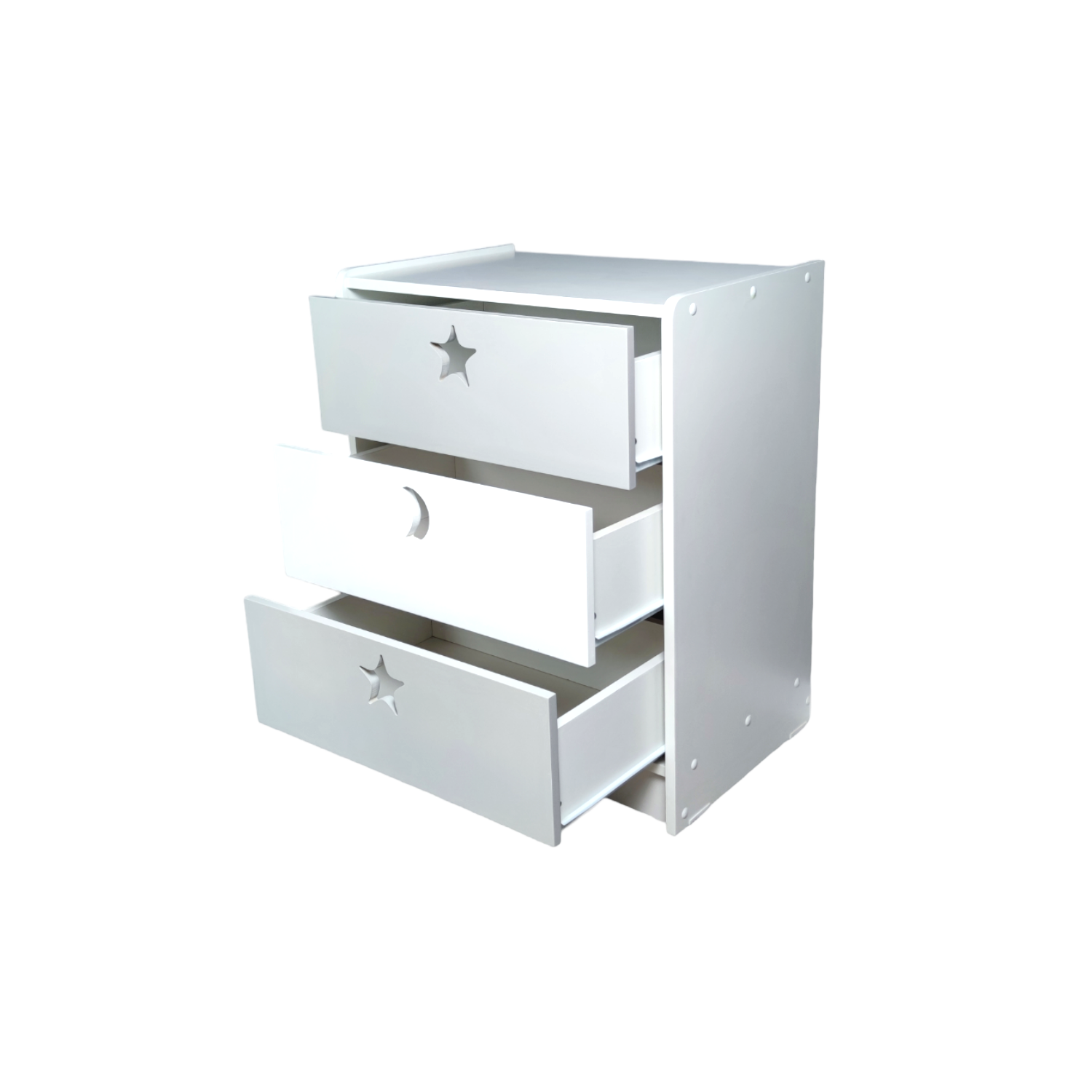 CAJONERA MUEBLES KIDS 3 CAJONES GRIS - 2