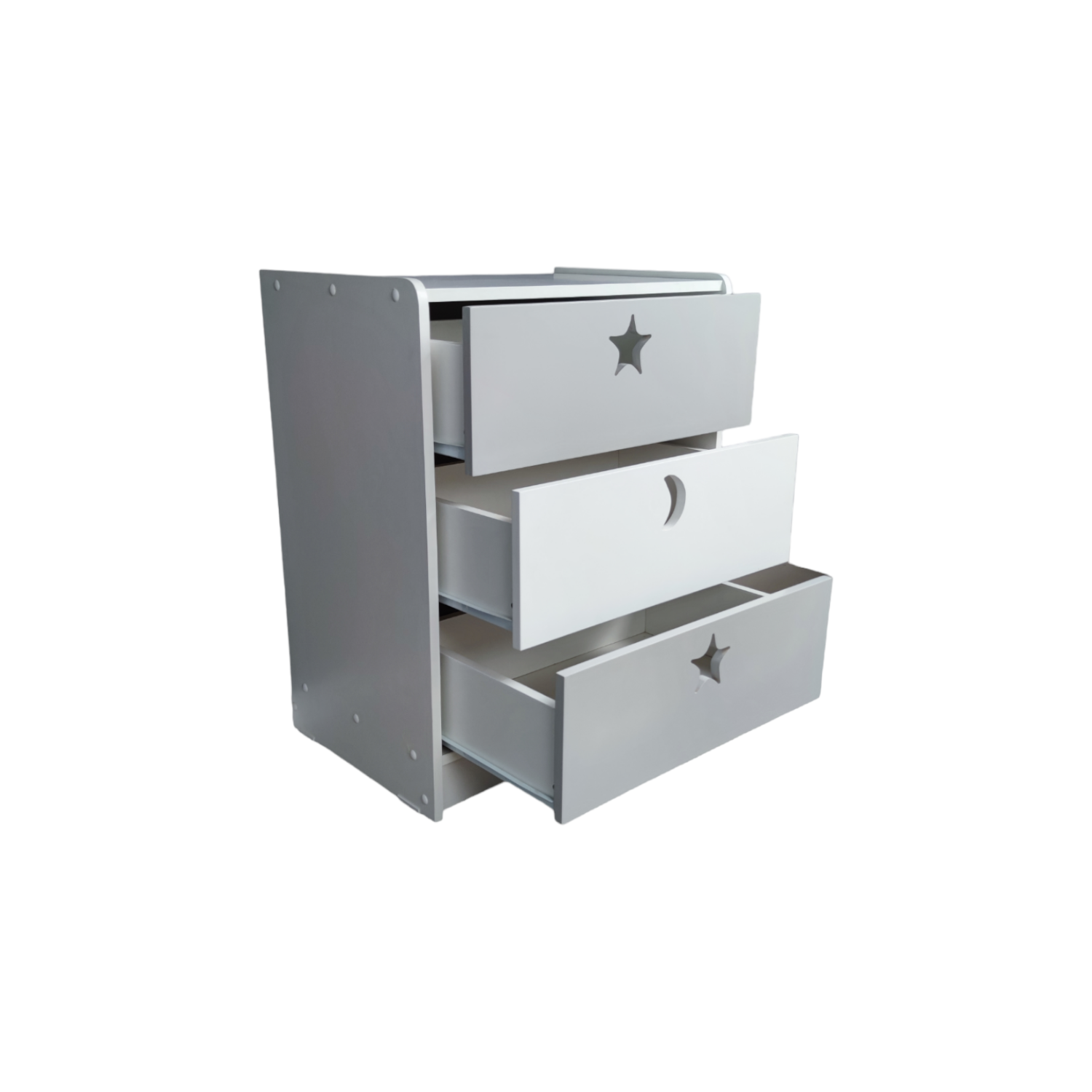 CAJONERA MUEBLES KIDS 3 CAJONES GRIS - 3