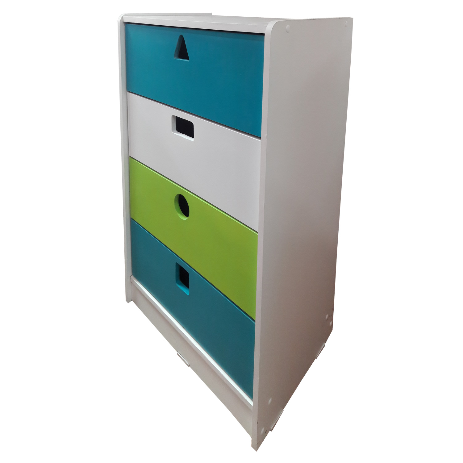 CAJONERA MUEBLES KIDS 4 CAJONES CALIPSO GEOMETRICA - 1
