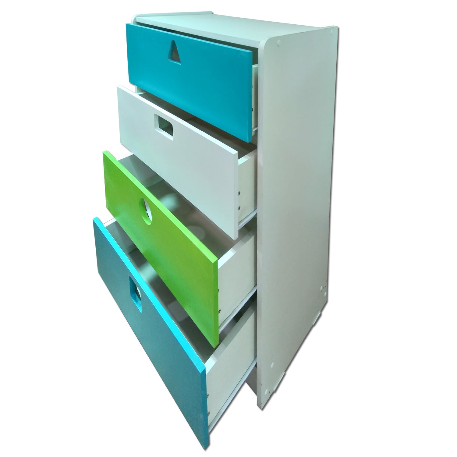 CAJONERA MUEBLES KIDS 4 CAJONES CALIPSO GEOMETRICA - 2