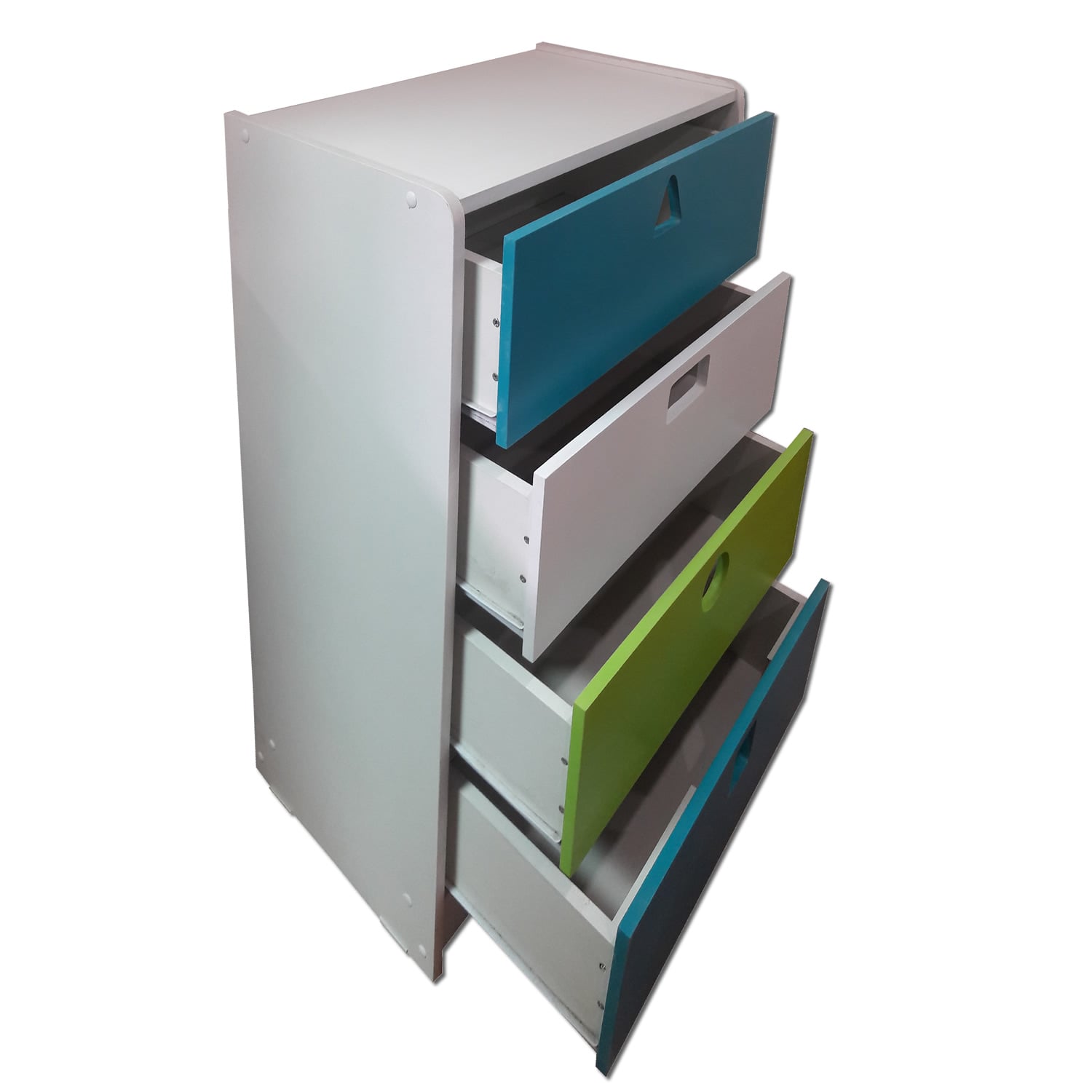 CAJONERA MUEBLES KIDS 4 CAJONES CALIPSO GEOMETRICA - 3