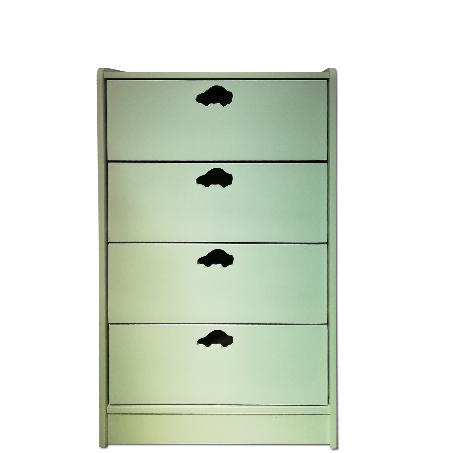 CAJONERA MUEBLES KIDS 4 CAJONES BLANCO AUTO - 1