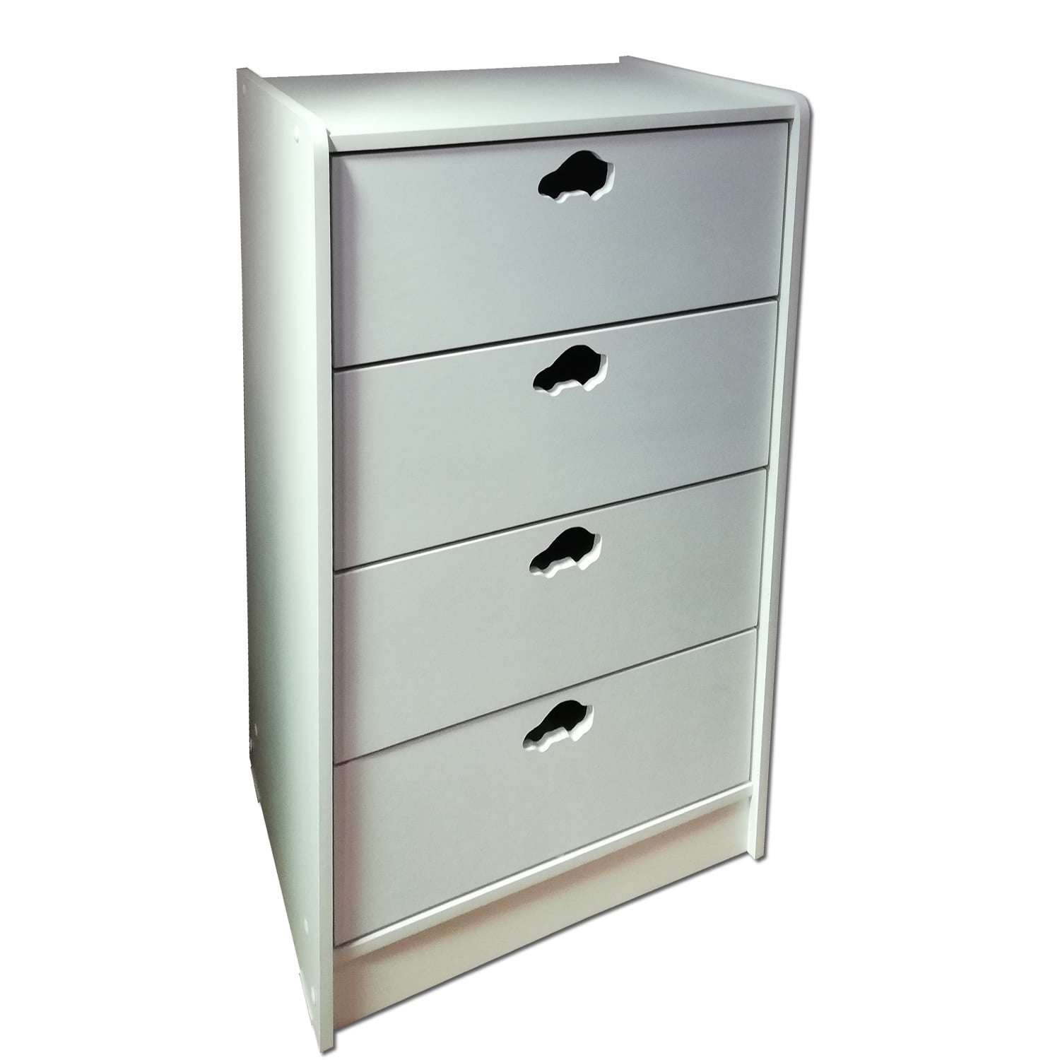 CAJONERA MUEBLES KIDS 4 CAJONES BLANCO AUTO - 2