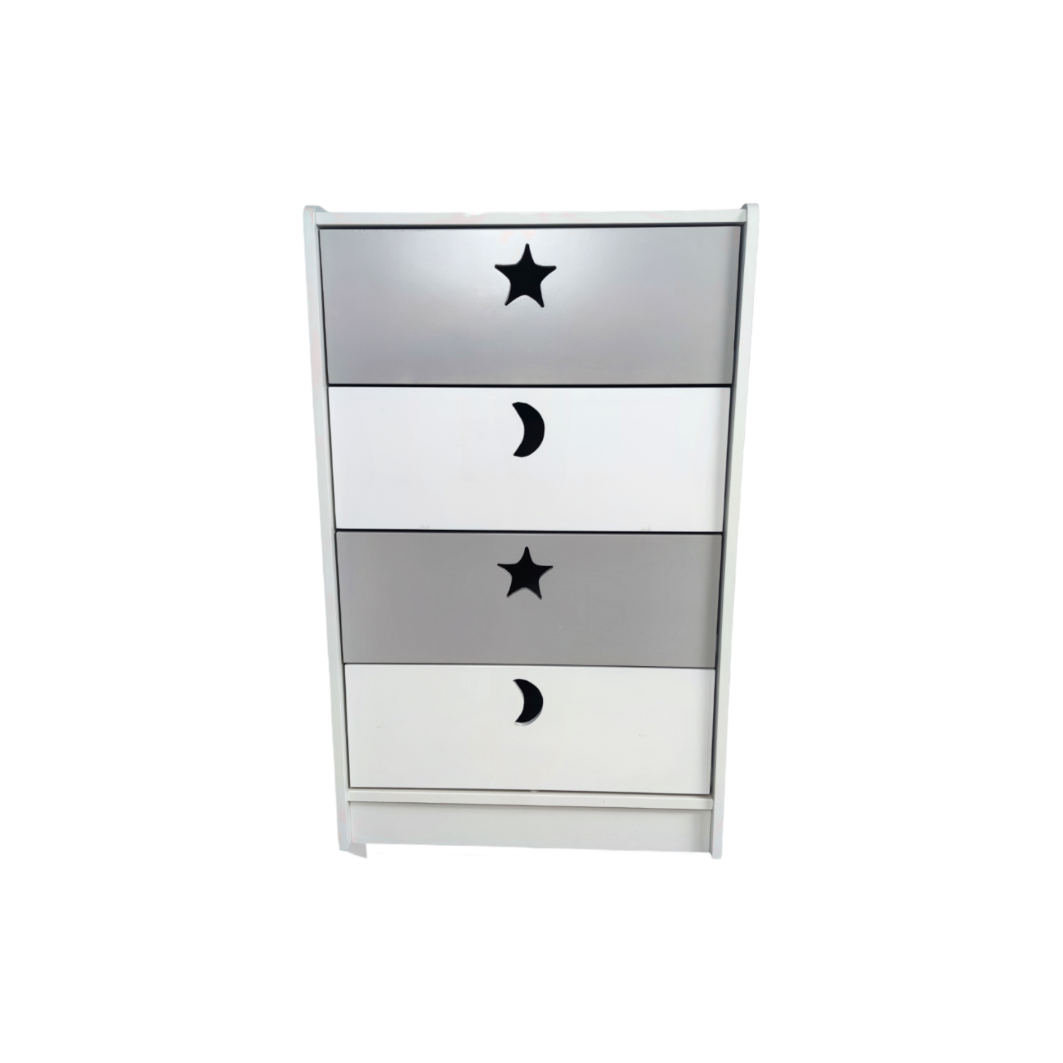 CAJONERA MUEBLES KIDS 4 CAJONES GRIS - 1