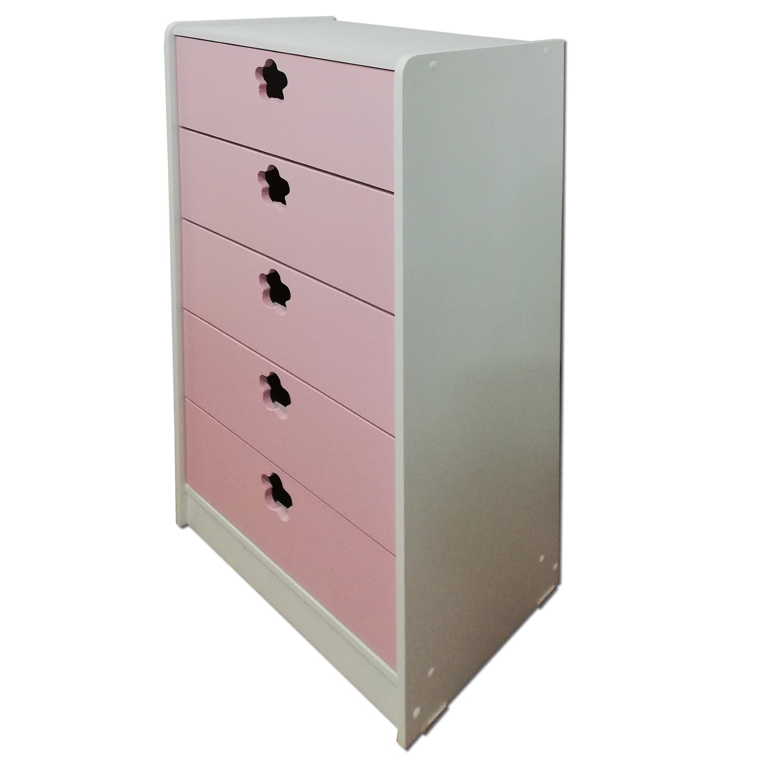CAJONERA MUEBLES KIDS 5 CAJONES ROSADO FLOR - 2