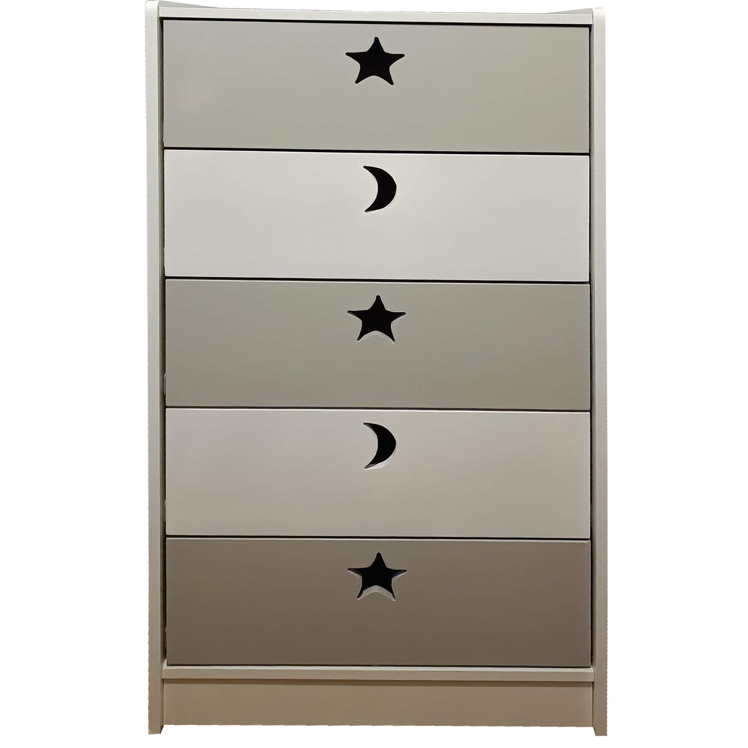 CAJONERA MUEBLES KIDS 5 CAJONES GRIS - 1