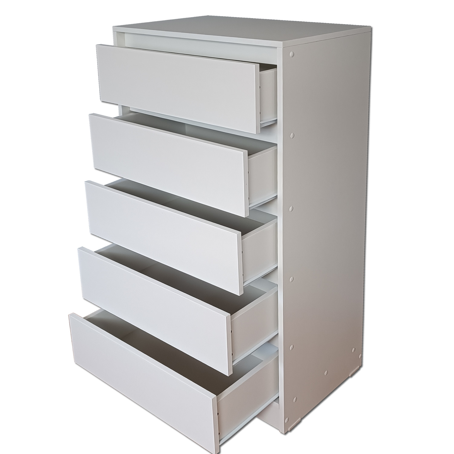 CAJONERA MUEBLES KIDS 5 CAJONES BLANCO DECO - 2