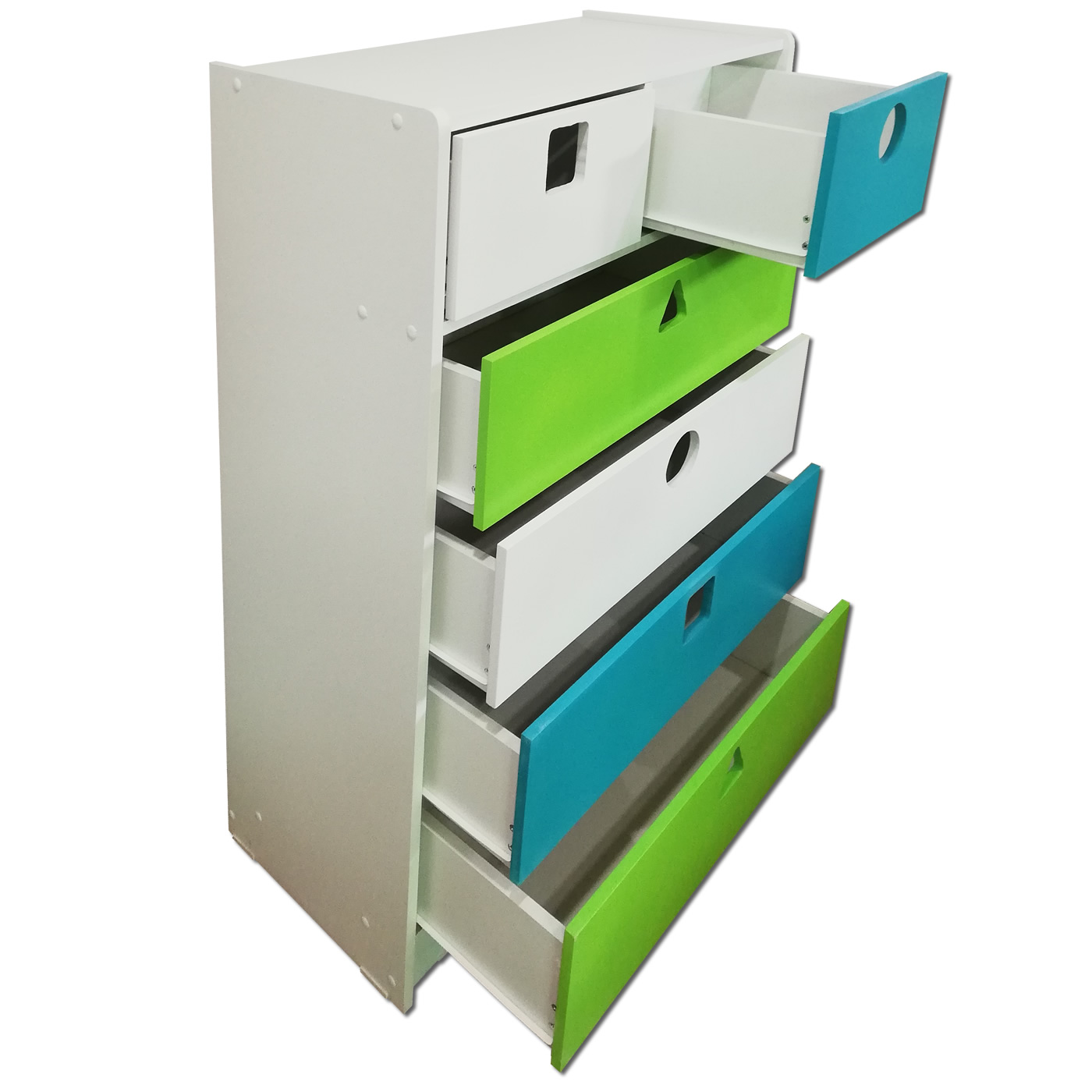 CAJONERA MUEBLES KIDS 6 CAJONES CALIPSO GEOMETRICA - 3