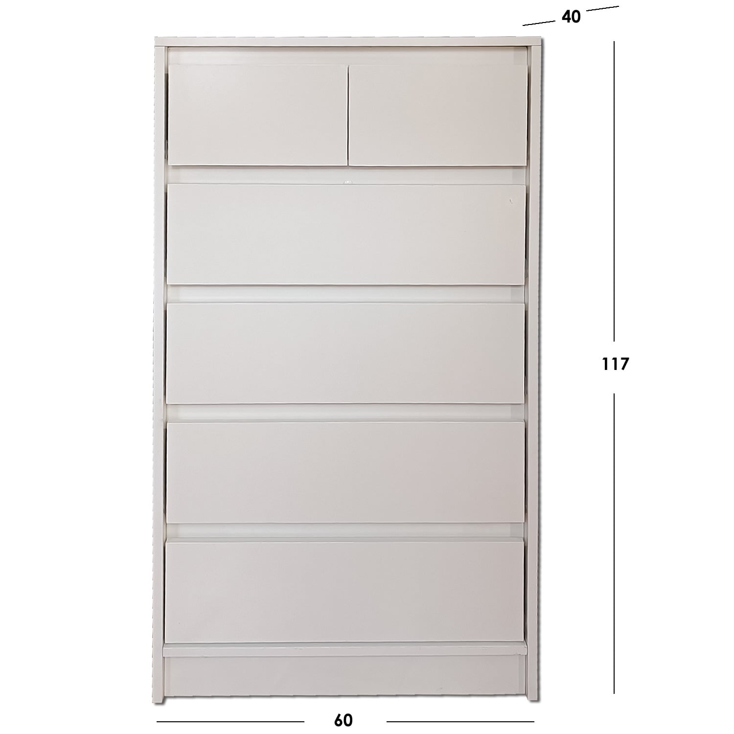 CAJONERA MUEBLES KIDS DECO 6 CAJONES BLANCO - 3