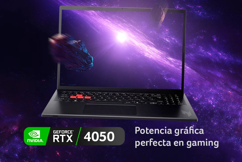 LAPTOP GAMER NITRO LITE NL16-71G-56Q8-1 INTEL CORE I5 RTX 4050 16GB RAM 512GB SSD 16" WUXGA 165HZ - 3