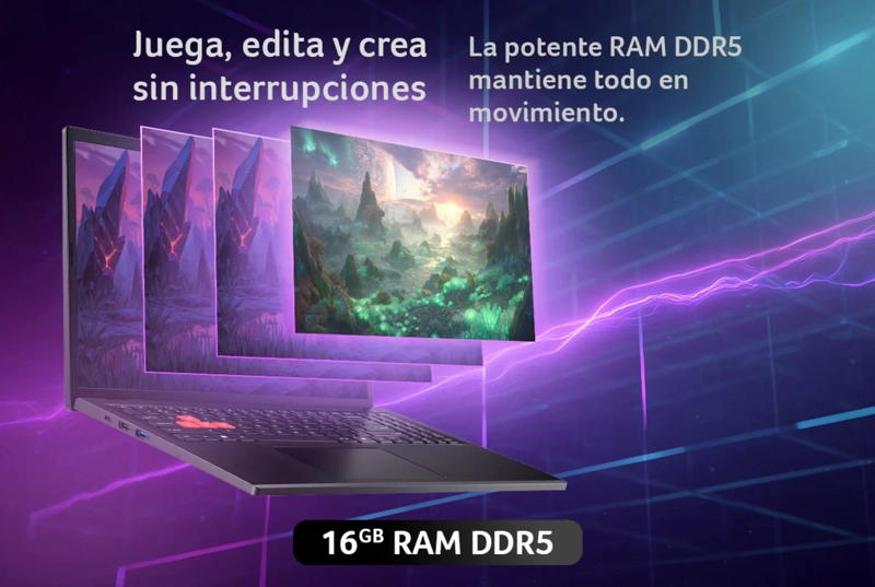 LAPTOP GAMER NITRO LITE NL16-71G-56Q8-1 INTEL CORE I5 RTX 4050 16GB RAM 512GB SSD 16" WUXGA 165HZ - 5