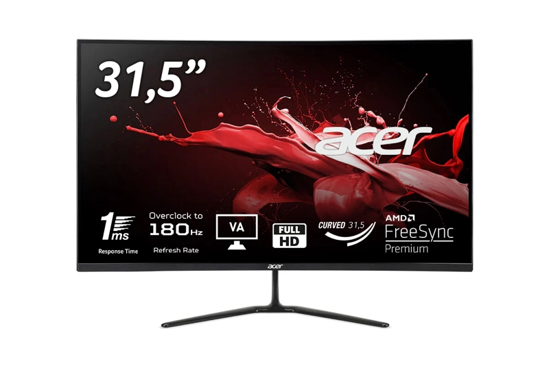 MONITOR GAMER CURVO ACER ED320QR 31,5" FHD 180HZ 1MS AMD FEESYNC PREMIUM - 1