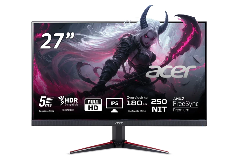 MONITOR GAMER ACER NITRO VG270 27" IPS FHD FRECUENCIA 180 HZ 0.5MS - 1