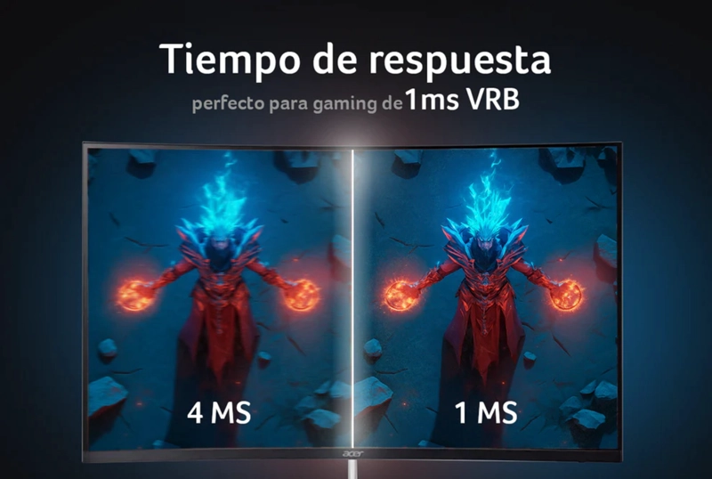 MONITOR GAMER CURVO NITRO EDA320Q 31.5" FHD CURVATURA 1500R PANEL VA ZERO-FRAME 1MS 180HZ FREESYNC - 4