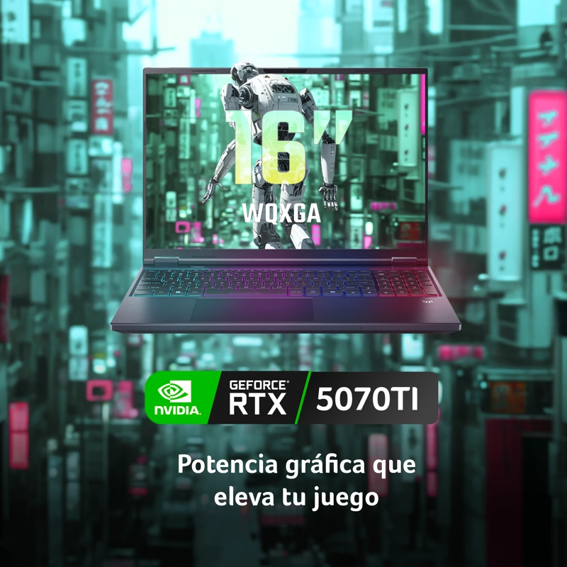 NOTEBOOK GAMER  16 PHN16-73-96XM / INTEL® CORE™ ULTRA 9 275HX / 1TB + 1TB SSD / 32GB /RTX 5070TI - 3
