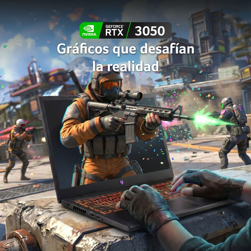 NOTEBOOK GAMER ACER NITRO ANV15-41-R6HJ-1 AMD RYZEN 5 RTX 3050 8GB RAM 512GB SSD 15.6" FHD 165HZ - 2