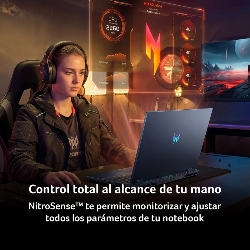 NOTEBOOK GAMER PREDATOR PH18-73-971Q-1 INTEL ULTRA 9 RTX5080 32GB RAM 2TB SSD 18" WQXGA 250HZ - 4