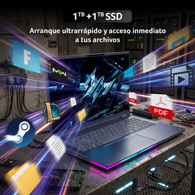 NOTEBOOK GAMER PREDATOR PH18-73-971Q-1 INTEL ULTRA 9 RTX5080 32GB RAM 2TB SSD 18" WQXGA 250HZ - 6