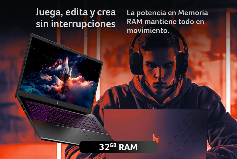 NOTEBOOK GAMER NITRO V15 ANV15-52-96J3-1 / INTEL® CORE™ I9 13900H / NVIDIA® GEFORCE® RTX 5060 / 32GB - 2