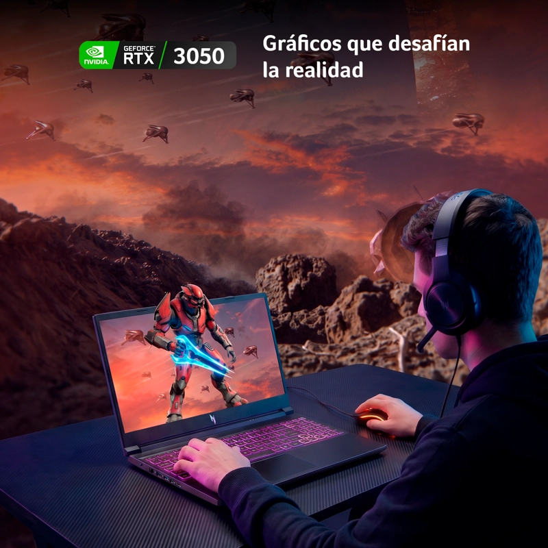NOTEBOOK GAMER NITRO V15 ANV15-52-51Z7-1 INTEL CORE 5 RTX 3050 16GB RAM 512GB SSD 15.6" FHD 165HZ - 2