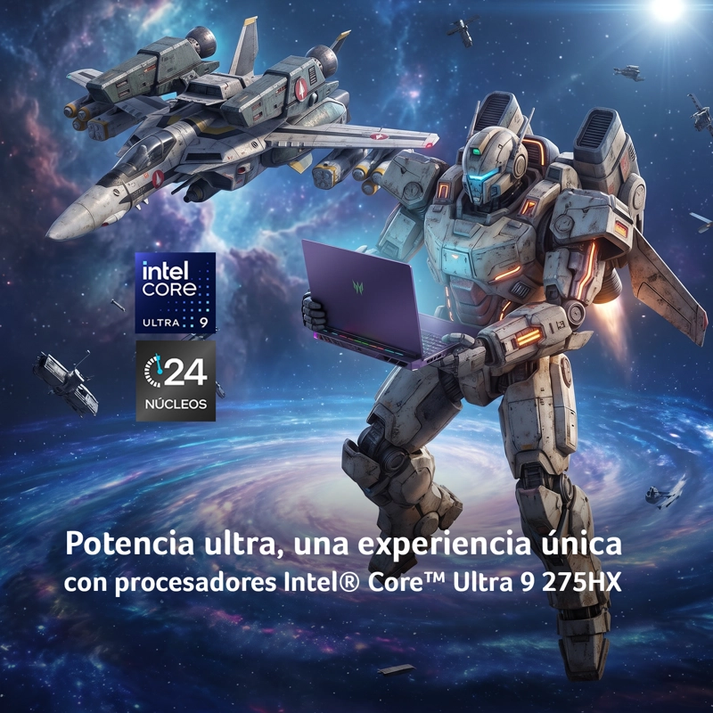 NOTEBOOK GAMER ACER PREDATOR INTEL ULTRA 9 275HX RTX5090 64GB RAM 3TB SSD 18" 4K WQUXGA 120HZ - 4