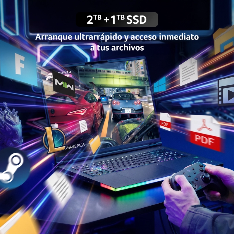 NOTEBOOK GAMER ACER PREDATOR INTEL ULTRA 9 275HX RTX5090 64GB RAM 3TB SSD 18" 4K WQUXGA 120HZ - 7