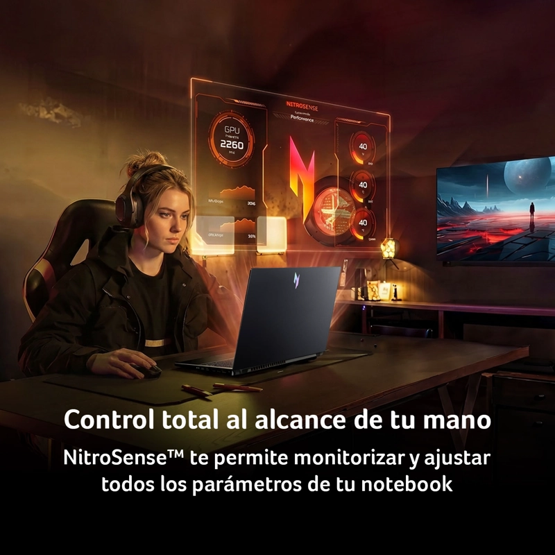 NOTEBOOK  GAMER ACER ANV15-A31-R88H-1 / AMD RYZEN 7 170 / RTX 5050 / 24GB RAM /512SSD/FHD 165HZ - 3