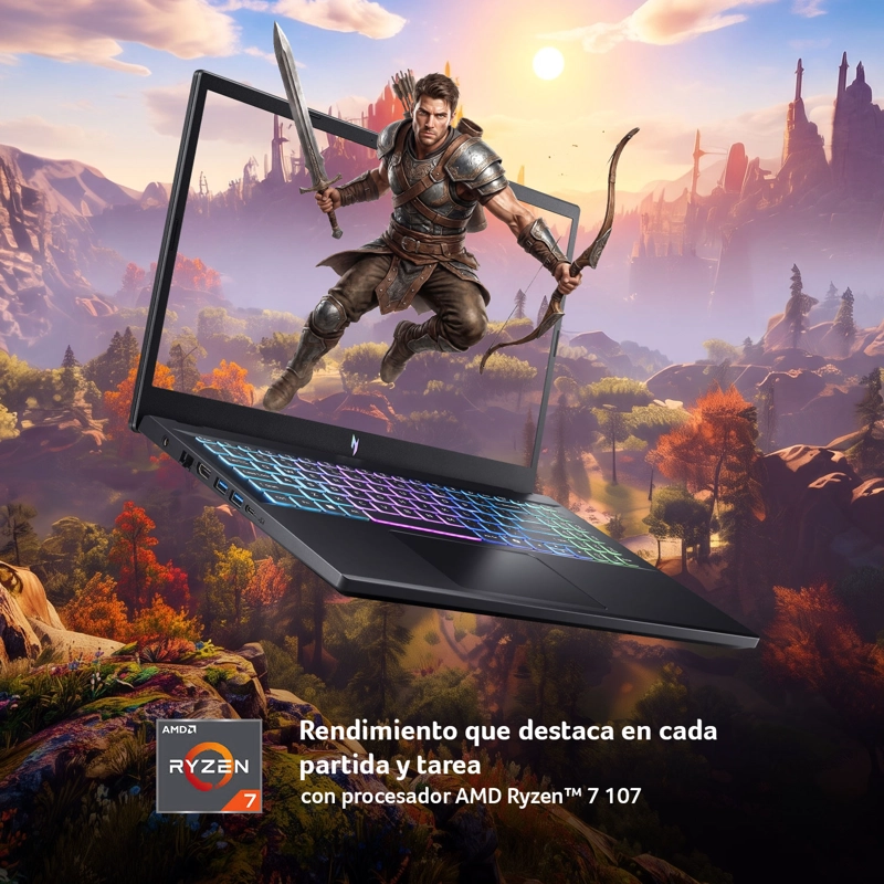 NOTEBOOK  GAMER ACER ANV15-A31-R88H-1 / AMD RYZEN 7 170 / RTX 5050 / 24GB RAM /512SSD/FHD 165HZ - 4