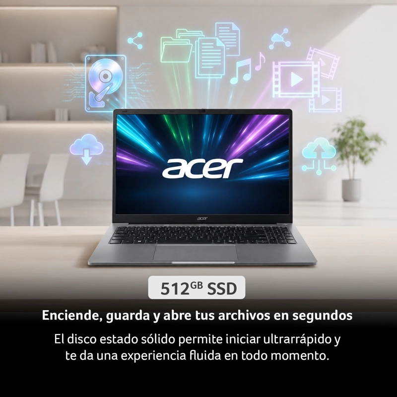 NOTEBOOK ASPIRE LITE AL15-410P-R9ND-1 | AMD RYZEN™ 5 3500U | 8GB RAM | 512GB SSD | 15.6' FHD - 6