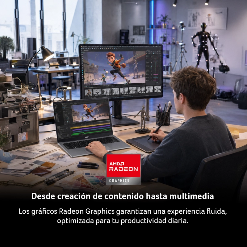 NOTEBOOK  ASPIRE LITE AL15-410P-R9ND-3 | AMD RYZEN™ 5 3500U | 16GB RAM | 512GB SSD | 15.6' FHD - 4