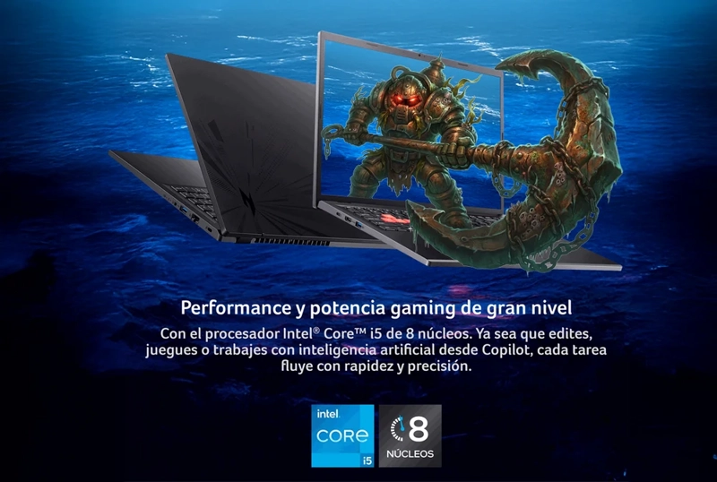 GAMER NITRO LITE NL16-71G-56Q8-2 / INTEL® CORE™ I5 / GPU NVIDIA® RTX 3050 / 24GB RAM / 512GB SSD / W - 3