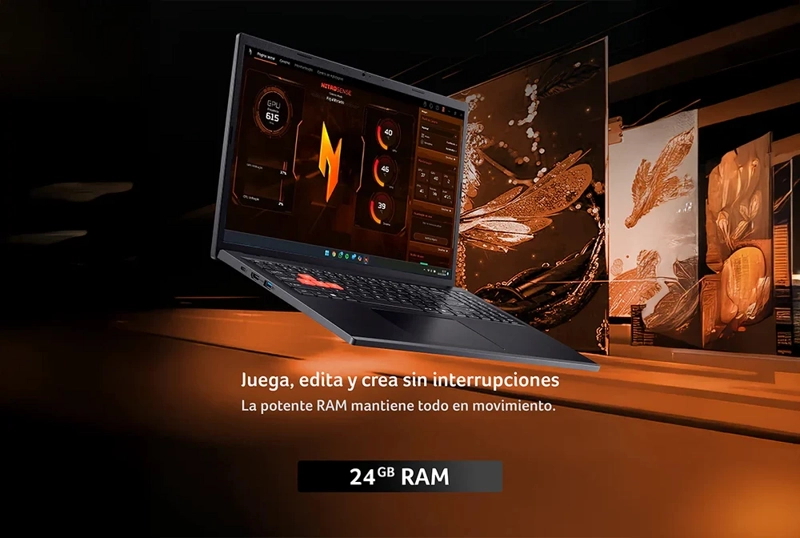 GAMER NITRO LITE NL16-71G-56Q8-2 / INTEL® CORE™ I5 / GPU NVIDIA® RTX 3050 / 24GB RAM / 512GB SSD / W - 4