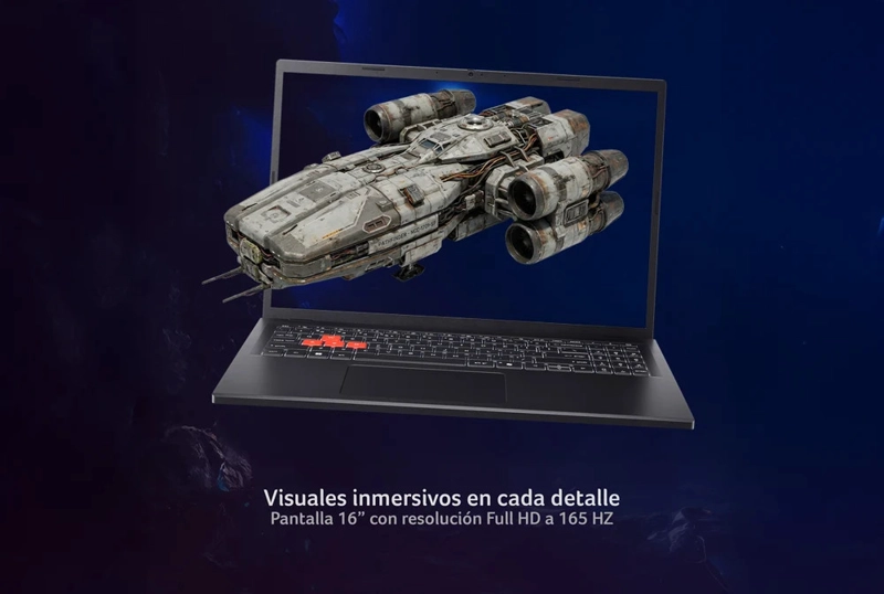 GAMER NITRO LITE NL16-71G-56Q8-2 / INTEL® CORE™ I5 / GPU NVIDIA® RTX 3050 / 24GB RAM / 512GB SSD / W - 6