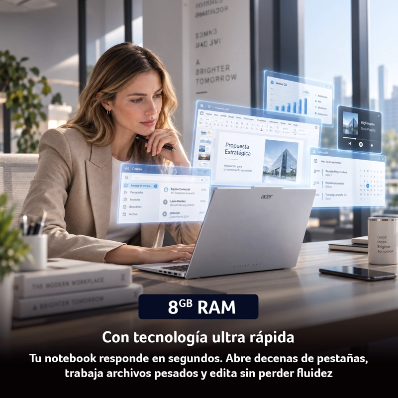 NOTEBOOK ACER APRO15-41P-R562-1   15'6 + RYZEN 7 + 8 GB RAM + 512 SSD - 3