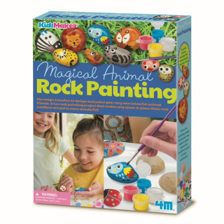 LIBRO PINTA PIEDRAS ANIMALES MAGICOS - 1
