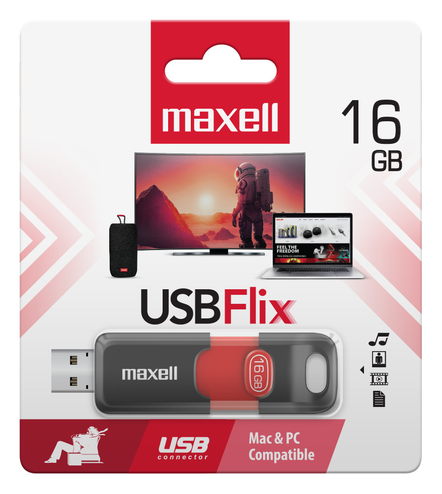 PENDRIVE MAXELL FLIX16GB 16GB FLIX - 3