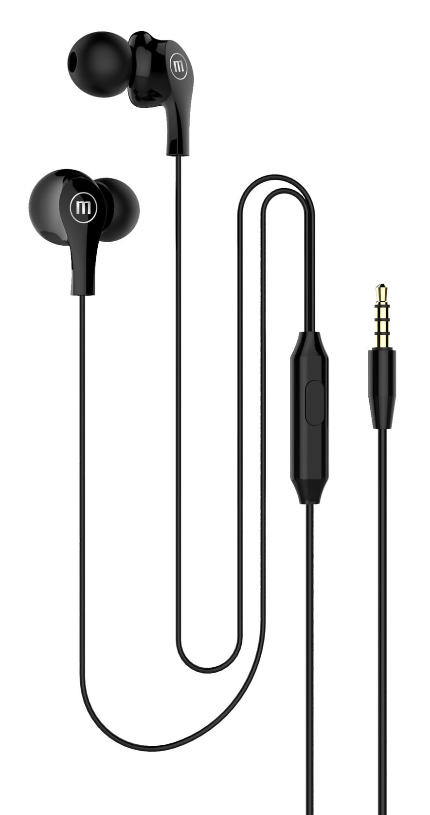 AUDÍFONOS MAXELL IN EAR IN-MIC ESTÉREO NEGRO - 1