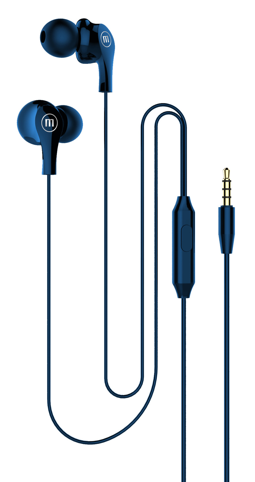 AUDÍFONOS MAXELL IN EAR IN-MIC ESTÉREO AZUL - 1