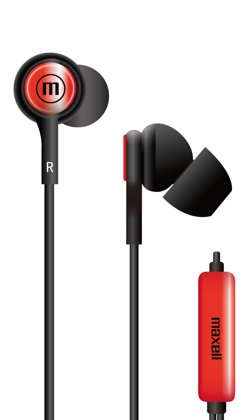 AUDÍFONOS MAXELL IN EAR IN-TIPS ROJO MICRÓFONO - 1